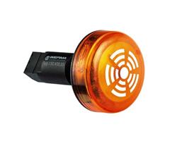 150.300.55 Werma  Combi Buzzer 150  24vDC &#248;M22 3:YELLOW 80dB(A) LED IP65 Continuous Tone